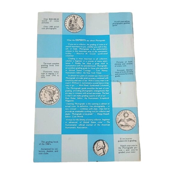 New Photograde, A Photographic Grading Guide for United States Coins Vtg 1972 - Picture 2 of 2